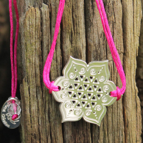 Bracelet Fleur sacrée - Fushia