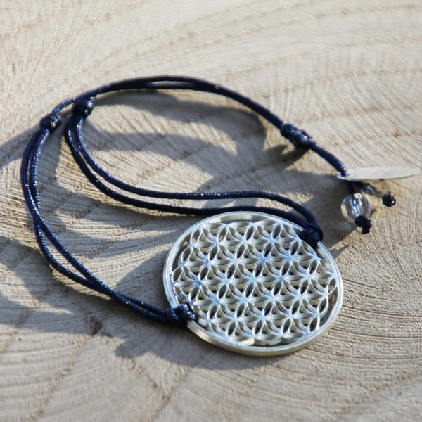 Bracelet Fleur de vie - Bleu foncé