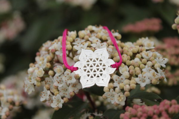Bracelet Fleur sacrée - Gris anthracite - Image 5