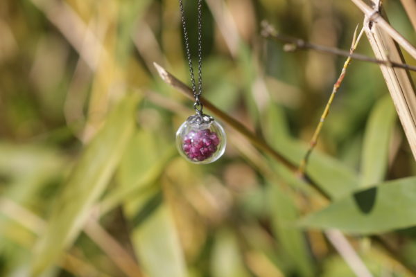 Sphère sacrée 3 - "Le rayon rose" - Pierre : Quartz rose - Image 2