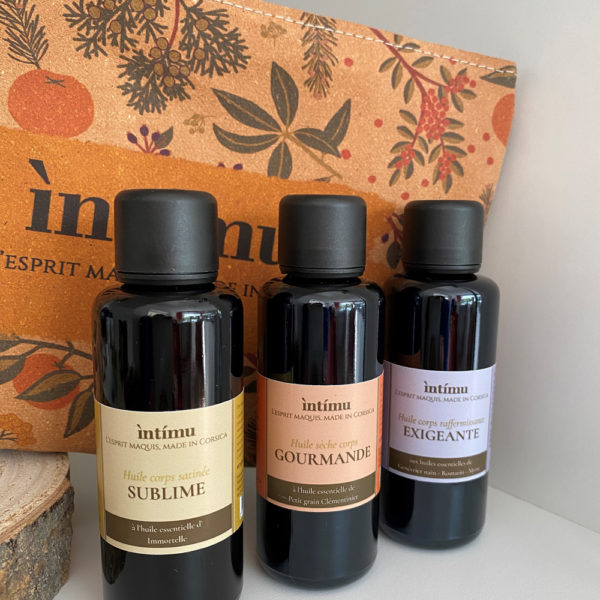 Intimu - Coffret corps huiles sensorielles