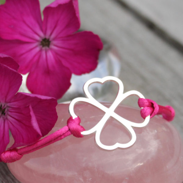 Bracelet - Coeur de fraternité - Fushia