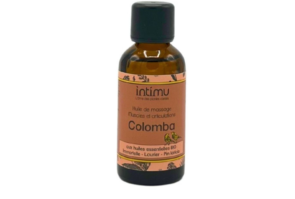 Intimu – Huile de massage musculaire, Colomba